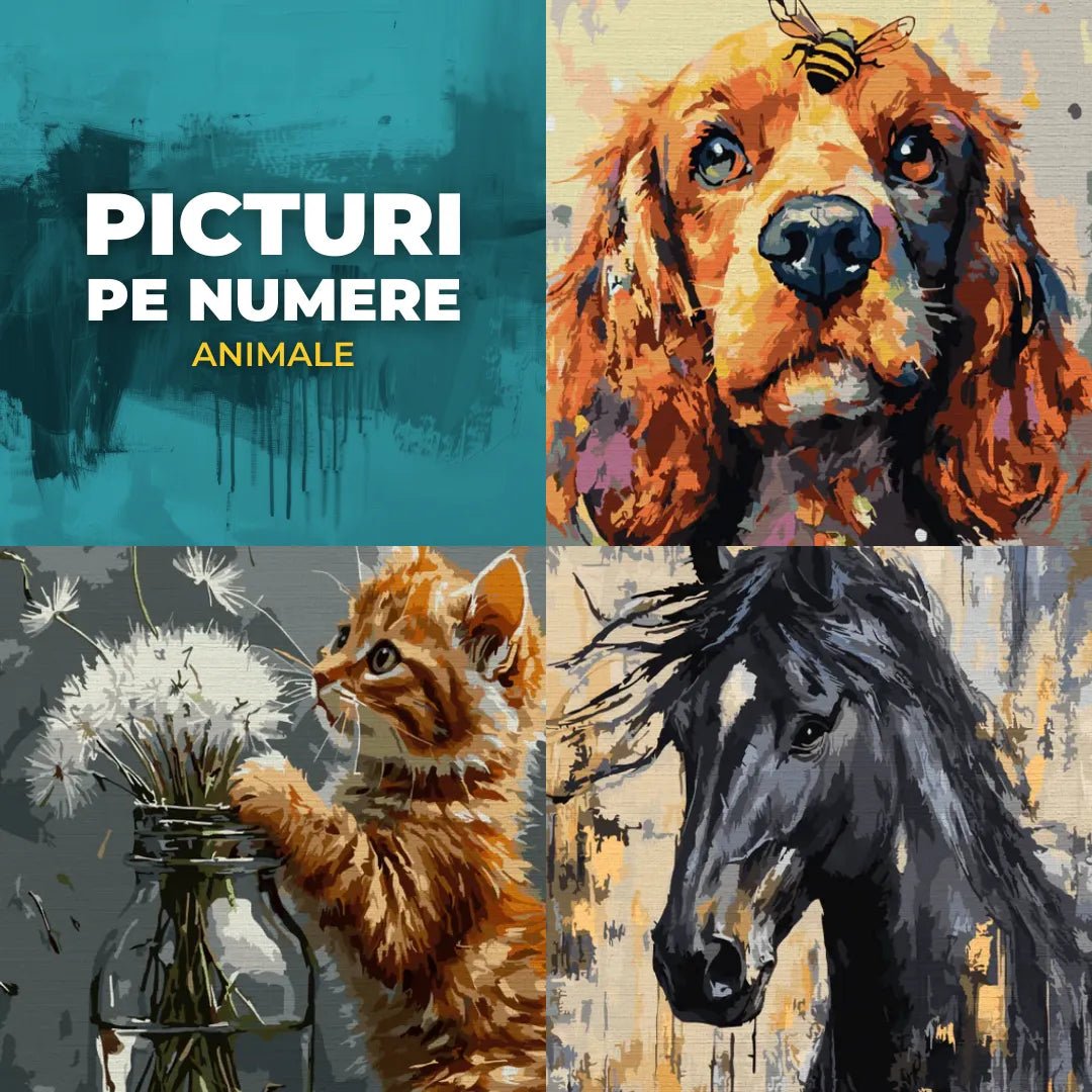 Picturi pe numere cu animale
