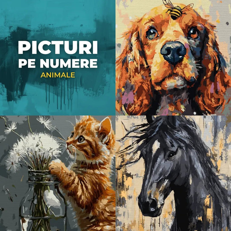 Picturi pe numere cu animale