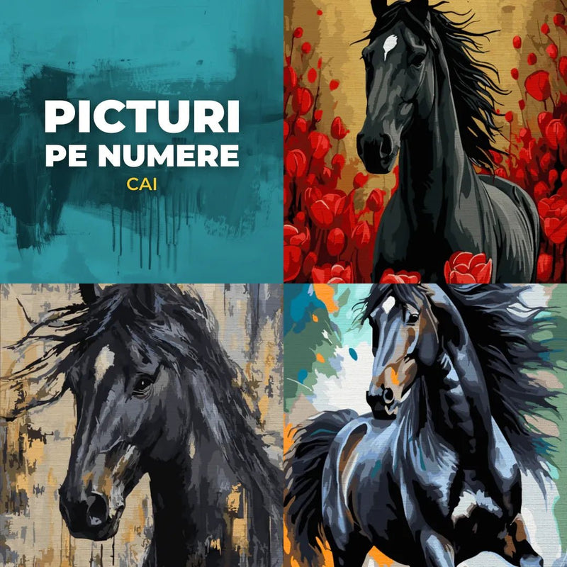 Picturi pe numere cu cai