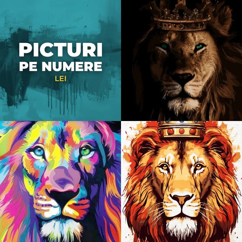 Picturi pe numere cu lei