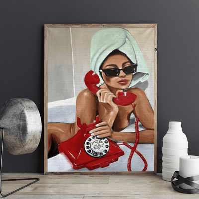 Alo, iubire (Love calls) - Pictură pe numere - Pictorul Fericit