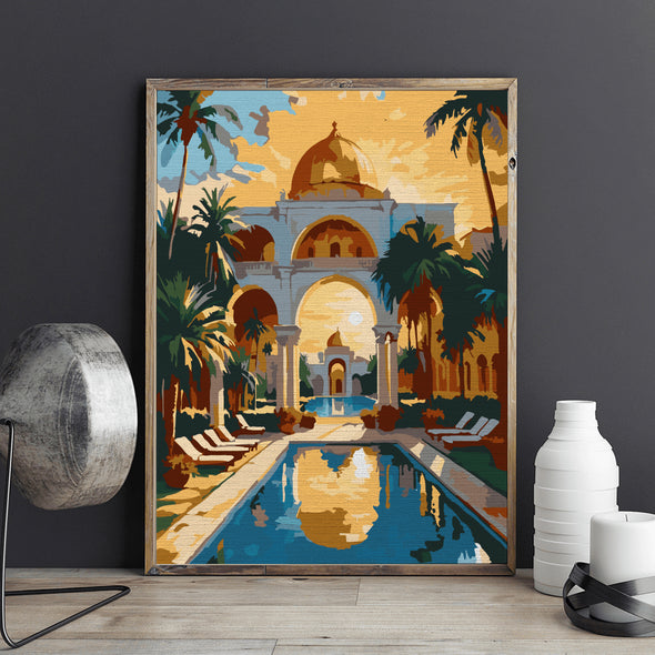 Apus oglindit - Pictură pe numere - Pictorul Fericit