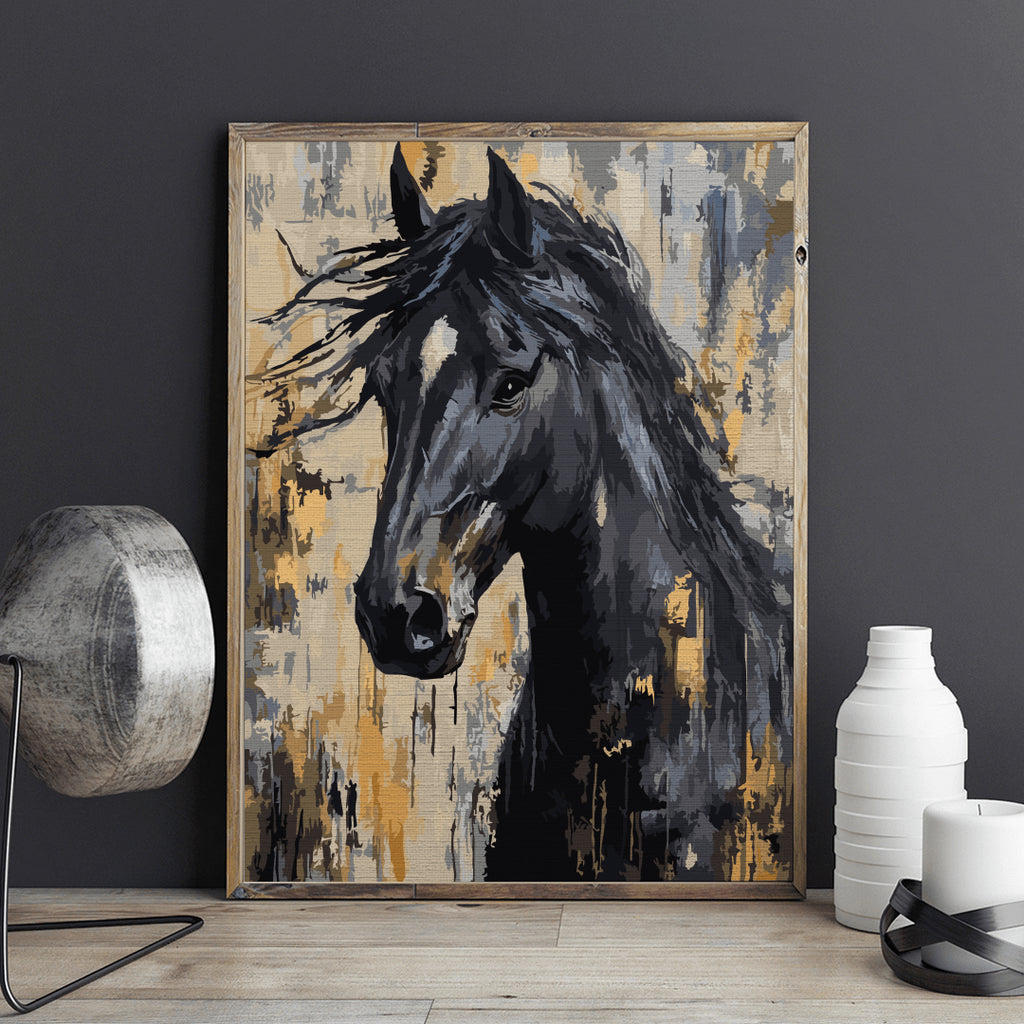 Arab pursânge - Pictură pe numere - Pictorul Fericit