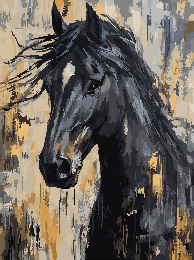 Arab pursânge - Pictură pe numere - Pictorul Fericit