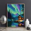 Aurora boreală - Pictură pe numere