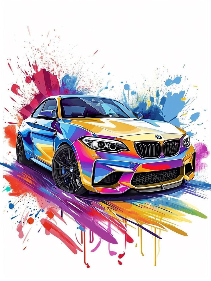 BMW - Pictură pe numere - Pictorul Fericit
