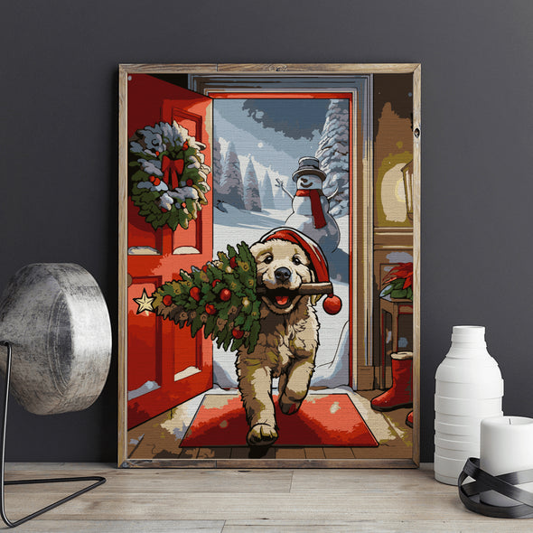 Bucurie de iarnă - Pictură pe numere - Pictorul Fericit