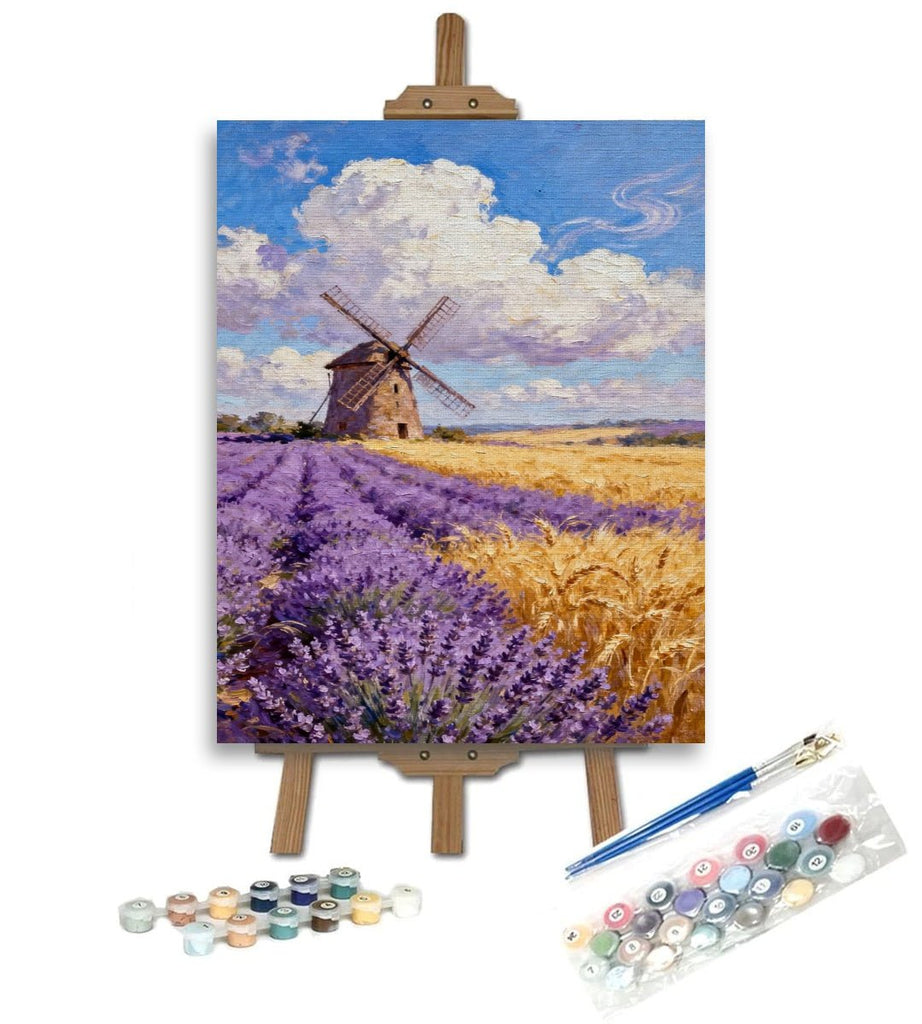 Câmp de lavandă - Pictură pe numere - Pictorul Fericit