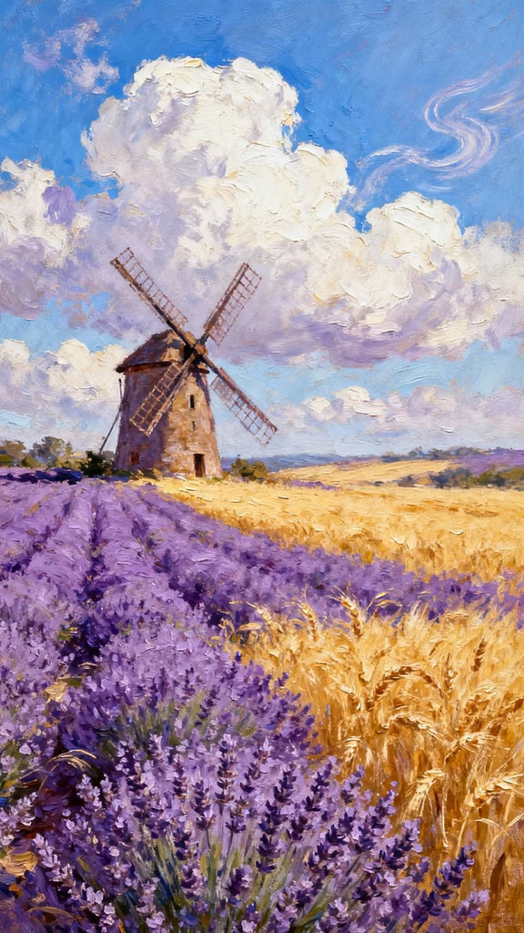 Câmp de lavandă - Pictură pe numere - Pictorul Fericit