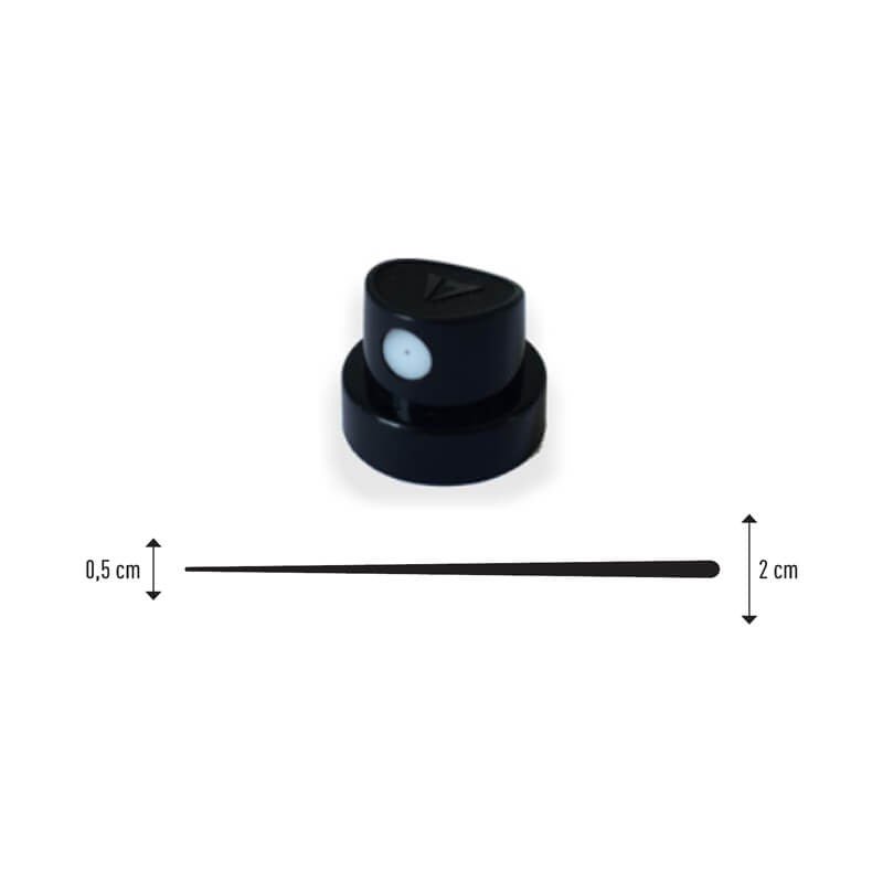 Cap de schimb pentru spray Kobra, negru, o bucată, standard - Pictorul Fericit