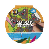 Carte de colorat Mandala Grafix, diverse modele pentru băieți, 25 foi, 3+