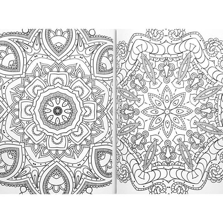 Carte de colorat mandala, model floral, 72 coli, Grafix - Pictorul Fericit