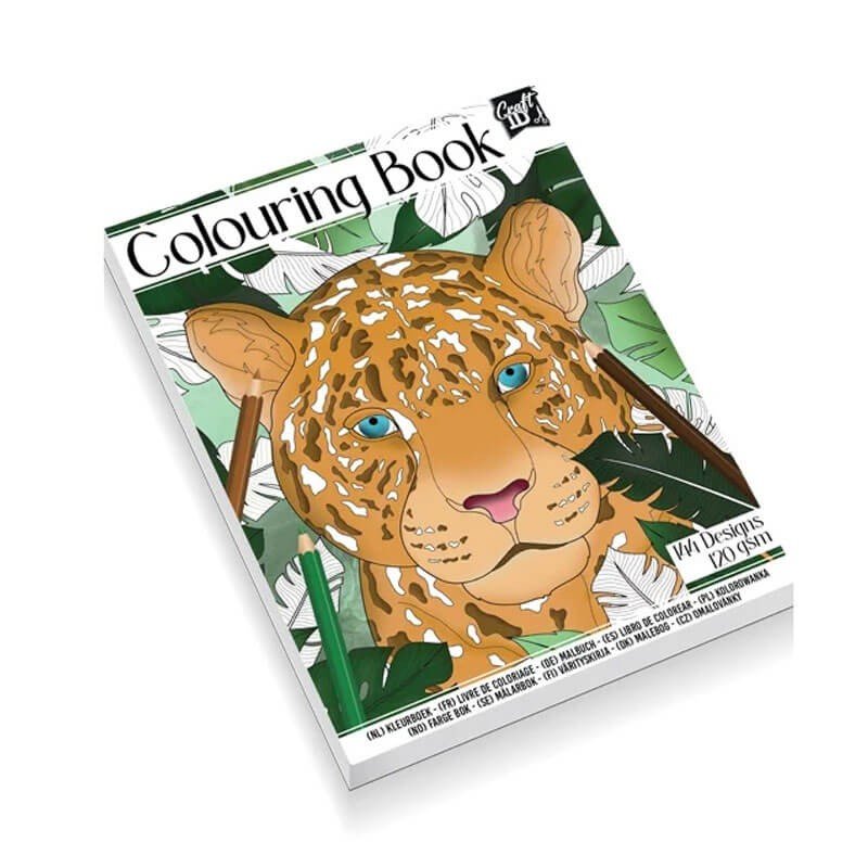 Carte de colorat pentru copii și adulți Grafix, model animale, 72 coli, 144 modele - Pictorul Fericit