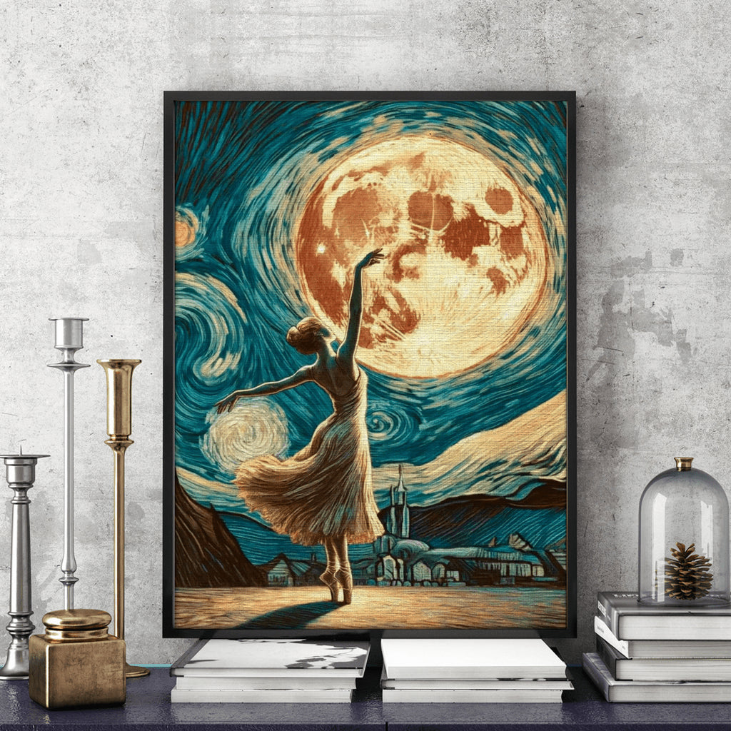 Clar de lună - Pictură pe numere - Pictorul Fericit
