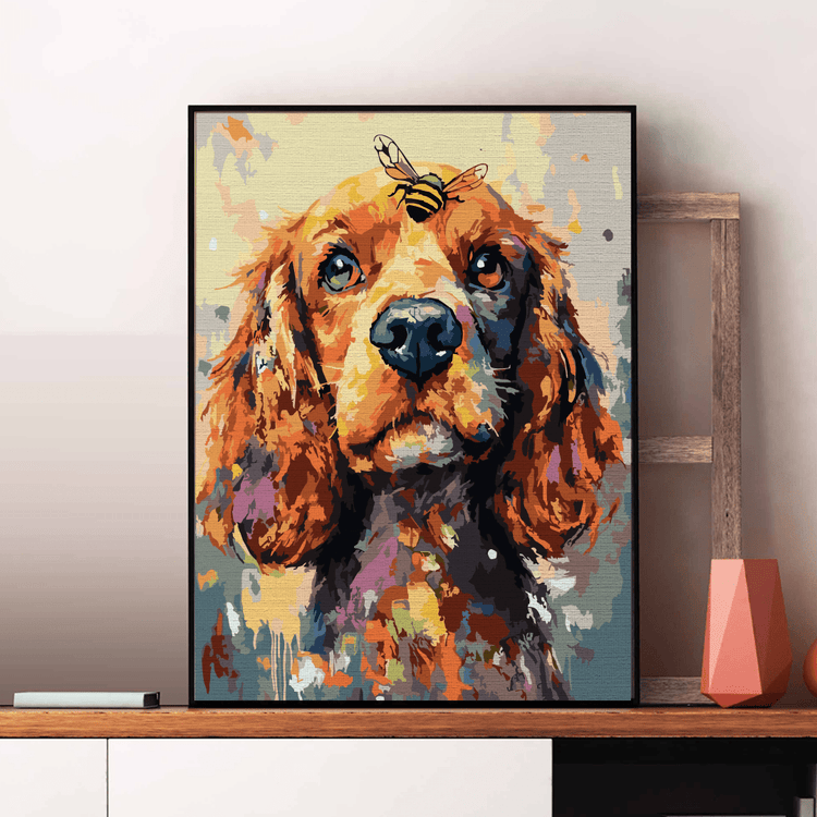 Cocker - Pictură pe numere - Pictorul Fericit