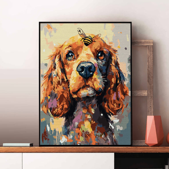 Cocker - Pictură pe numere - Pictorul Fericit