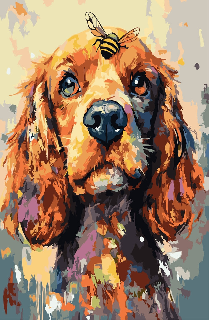 Cocker - Pictură pe numere - Pictorul Fericit