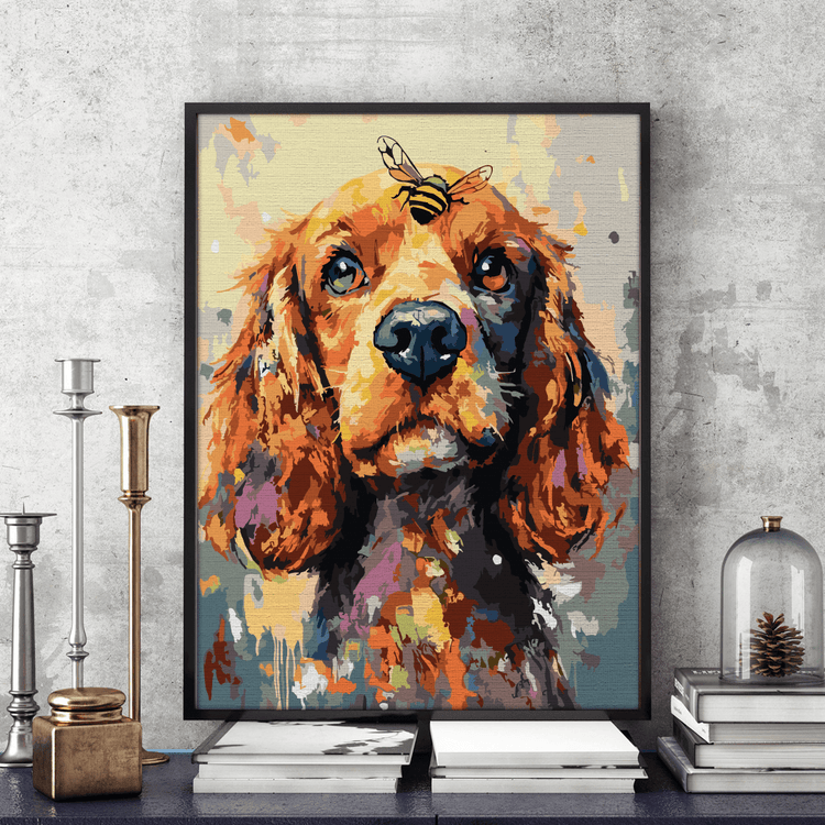 Cocker - Pictură pe numere - Pictorul Fericit
