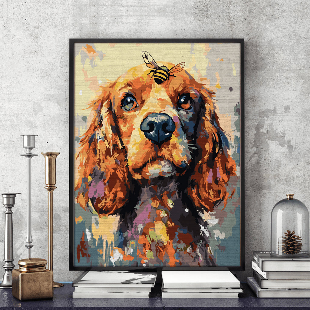 Cocker - Pictură pe numere - Pictorul Fericit