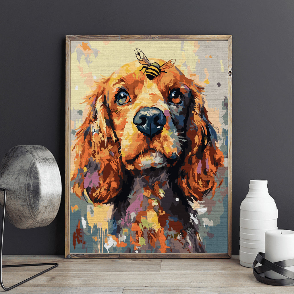 Cocker - Pictură pe numere - Pictorul Fericit