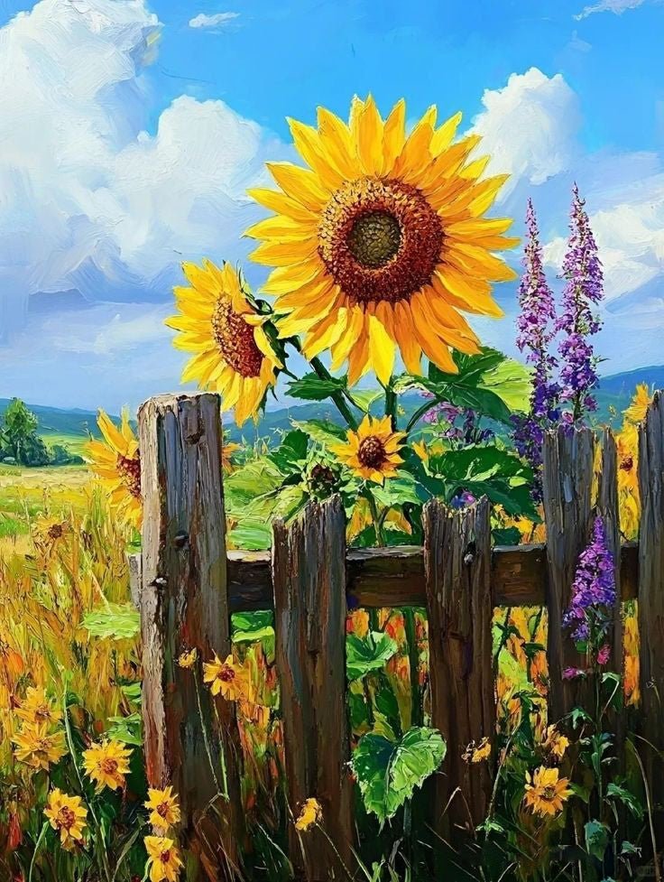 Colț de vară - Pictură pe numere - Pictorul Fericit