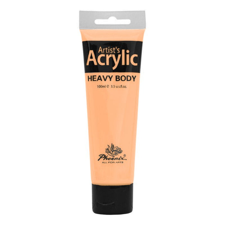 Culoare acrilică, bază de rășină acrilică, pentru începători, uscare rapidă, 100 ml, Phoenix - Pictorul Fericit