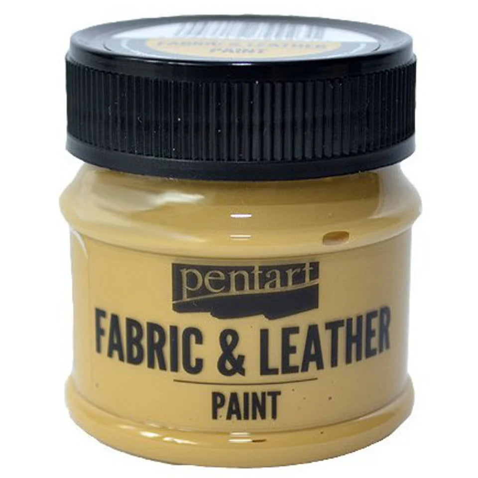 Culori pe bază de apă pentru piele/imitație de piele/textile/PVC, 50 ml, diverse culori, Pentart light brown 