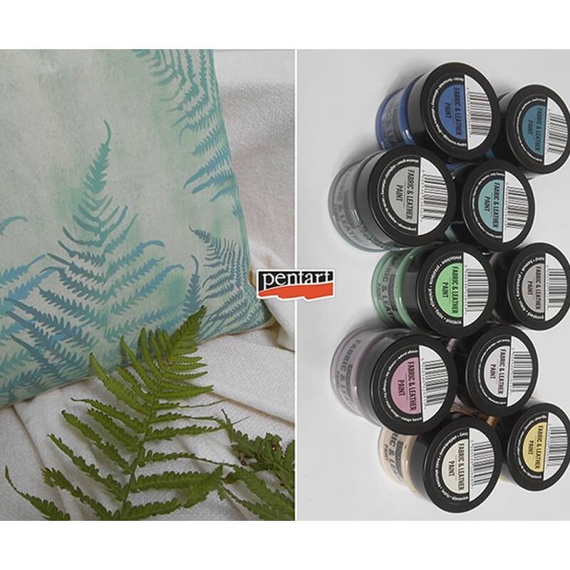Culori pe bază de apă pentru piele/imitație de piele/textile/PVC, 50 ml, diverse culori, Pentart