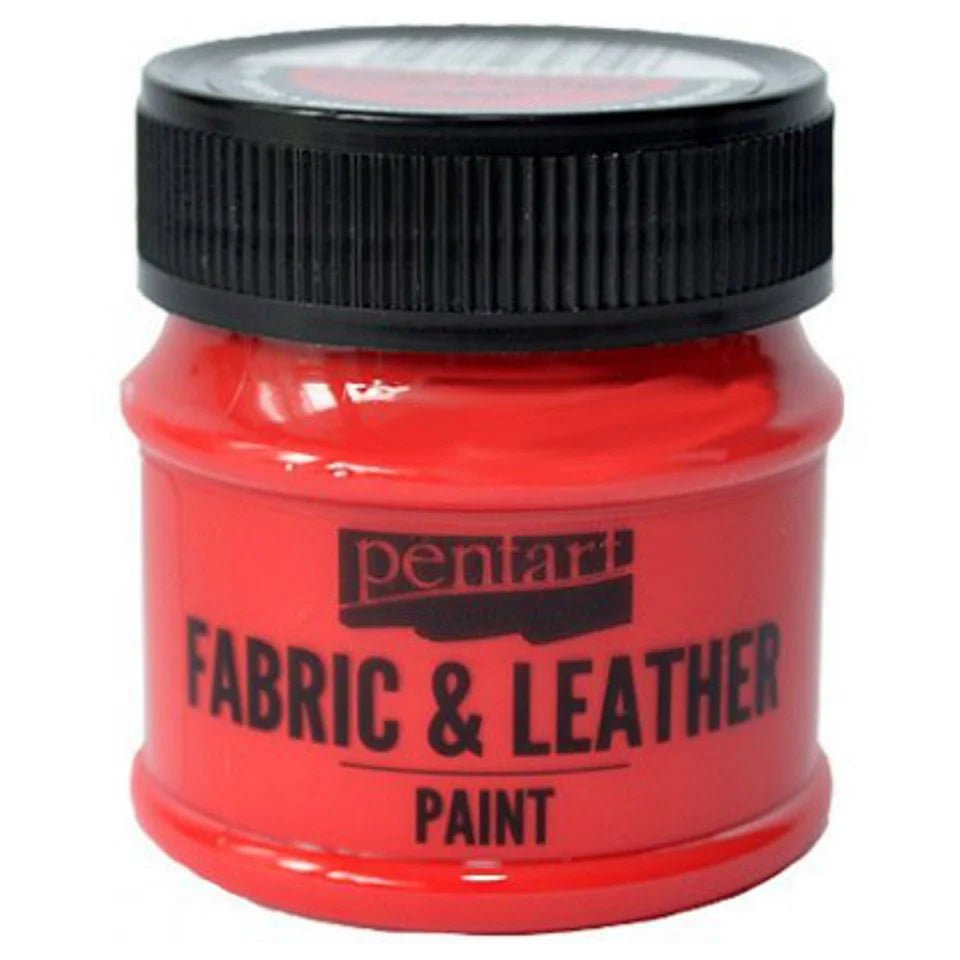 Culori pe bază de apă pentru piele/imitație de piele/textile/PVC, 50 ml, diverse culori, Pentart - Pictorul Fericit