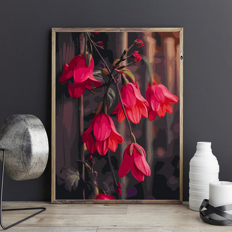Dansul florilor (Dance of flowers) - Pictură pe numere - Pictorul Fericit