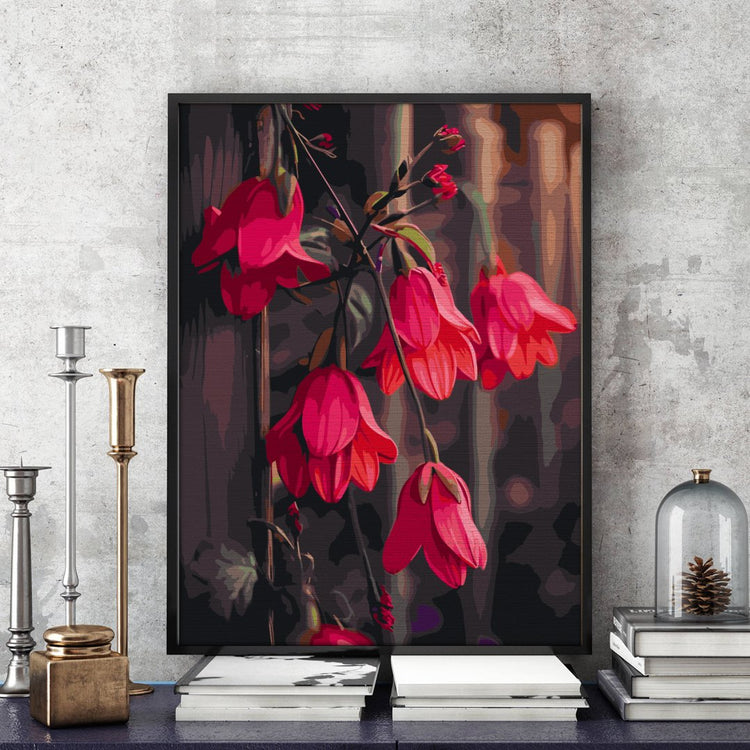 Dansul florilor (Dance of flowers) - Pictură pe numere - Pictorul Fericit