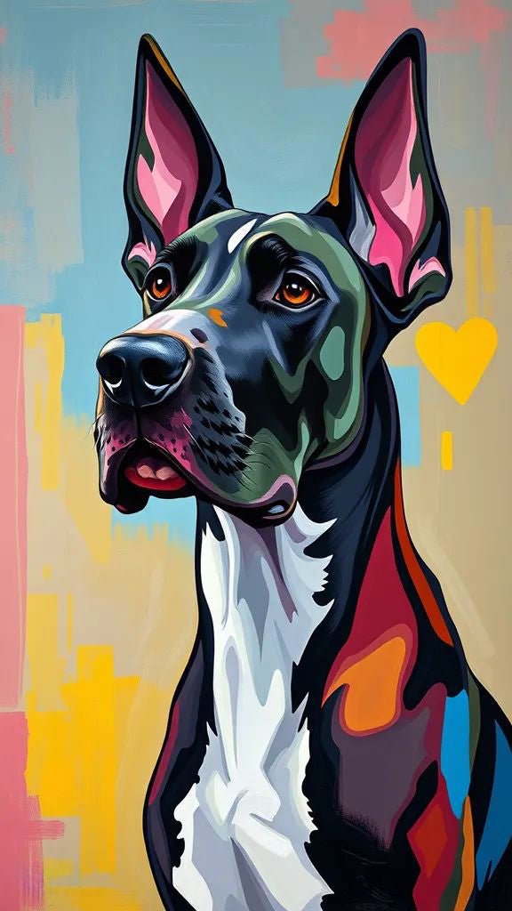 Dog German - Pictură pe numere - Pictorul Fericit