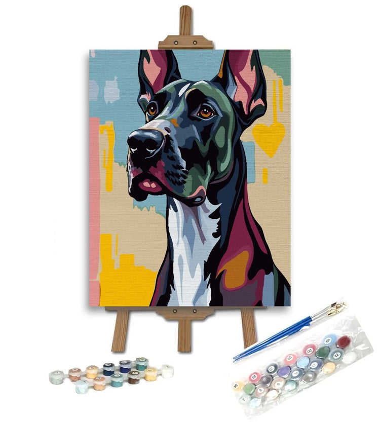 Dog German - Pictură pe numere - Pictorul Fericit