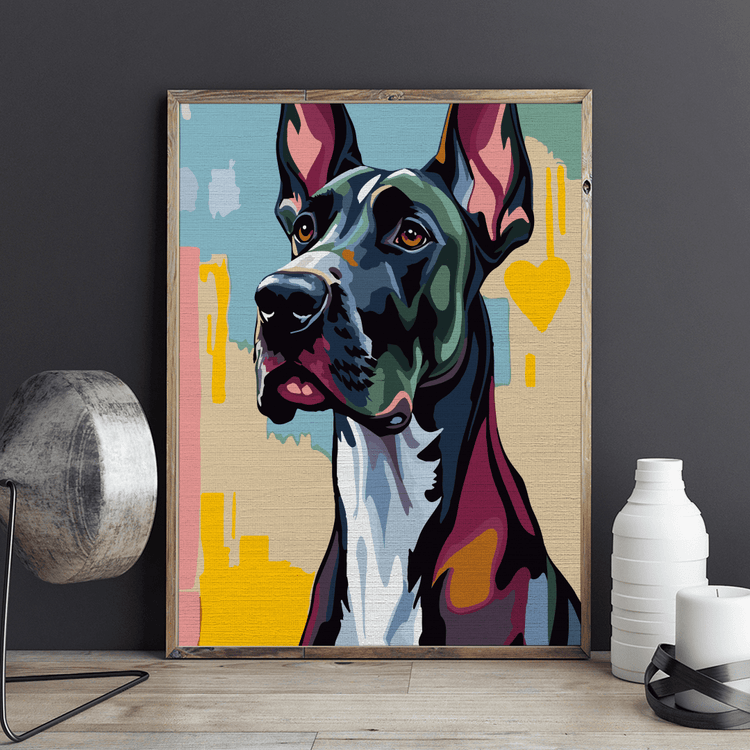 Dog German - Pictură pe numere - Pictorul Fericit
