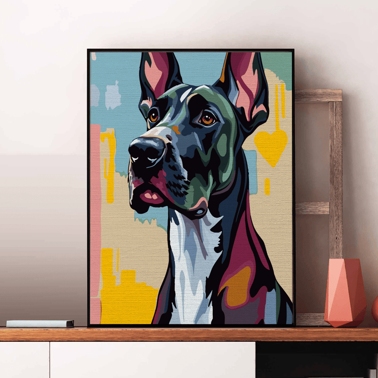 Dog German - Pictură pe numere - Pictorul Fericit