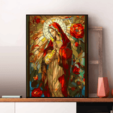 Fecioara Maria - Pictură pe numere