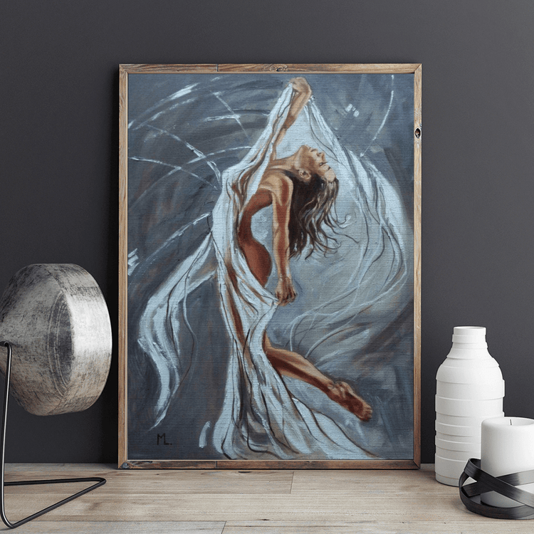 Femeie dansând (Dancing Queen...) - Pictură pe numere - Pictorul Fericit
