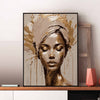 Femeie în bronz - Pictură pe numere