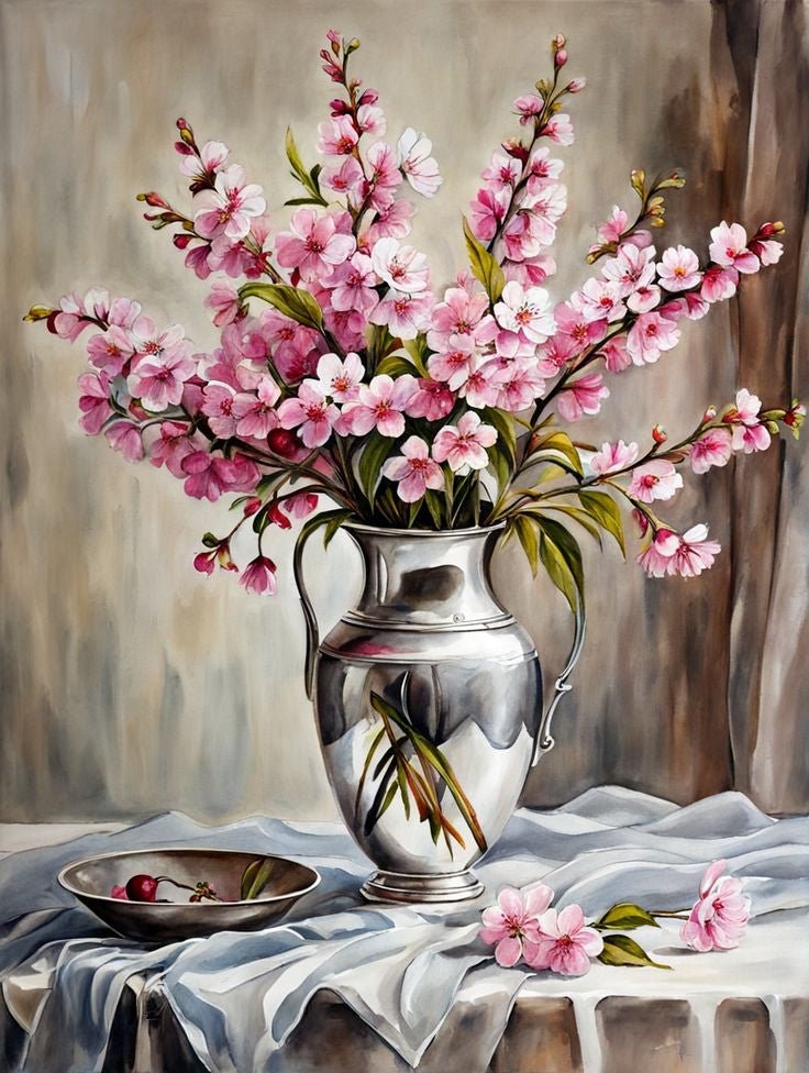 Floare de cireș - Pictura pe numere - Pictorul Fericit