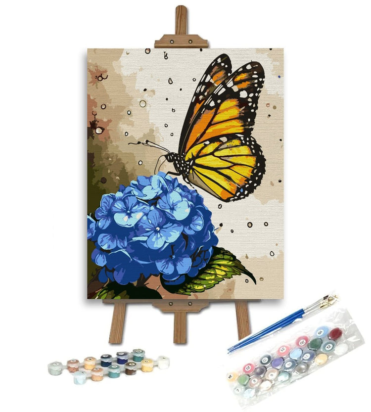 Fluture monarh - Pictură pe numere - Pictorul Fericit