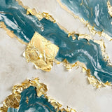 Foiță stucco, auriu, 16x16 cm