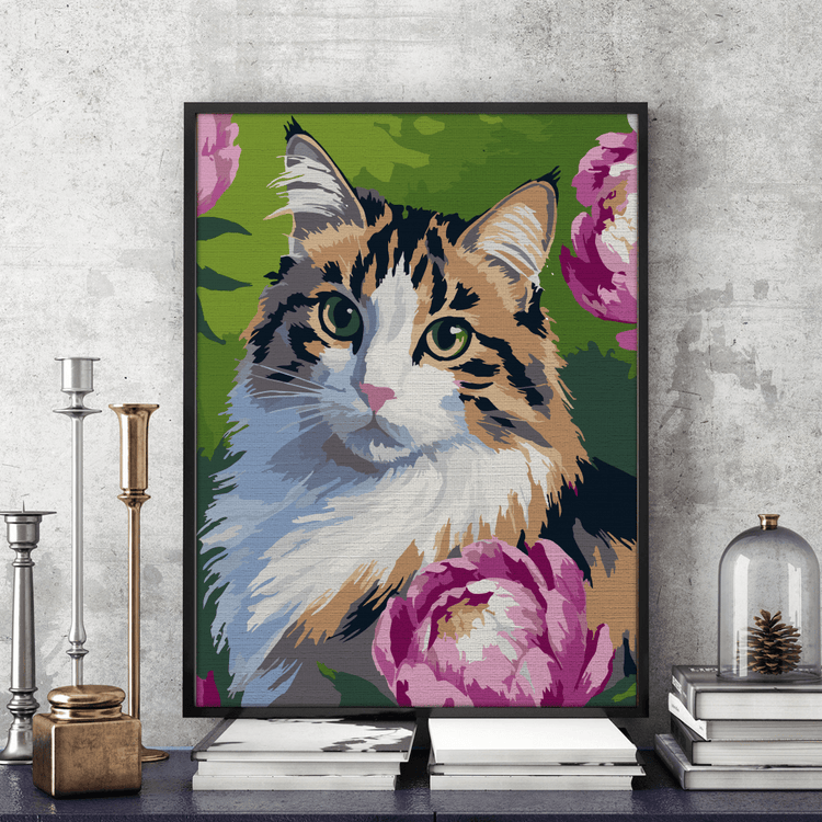 Grație felină - Pictură pe numere - Pictorul Fericit