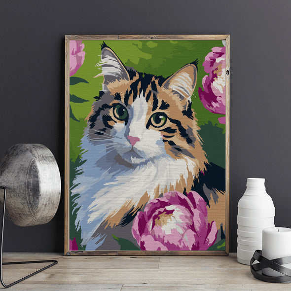 Grație felină - Pictură pe numere - Pictorul Fericit