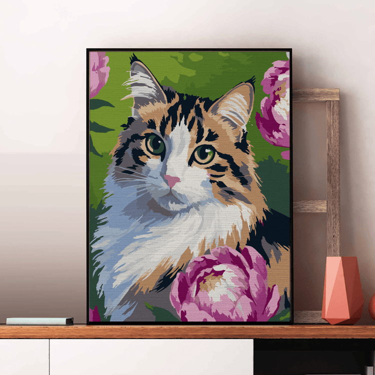 Grație felină - Pictură pe numere - Pictorul Fericit