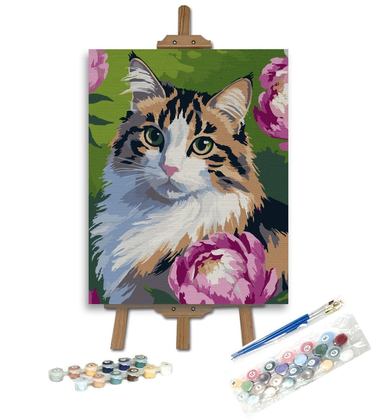 Grație felină - Pictură pe numere - Pictorul Fericit
