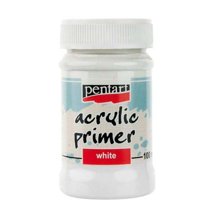 Grundul acrilic universal Pentart, alb, 100 ml - Pictorul Fericit