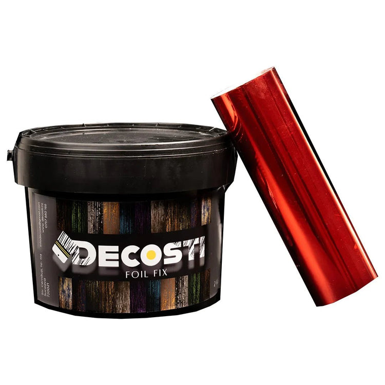 Kit efect decorativ Decosti, folie de transfer (25 mp) diverse culori și 2 kg adeziv profesional - Pictorul Fericit