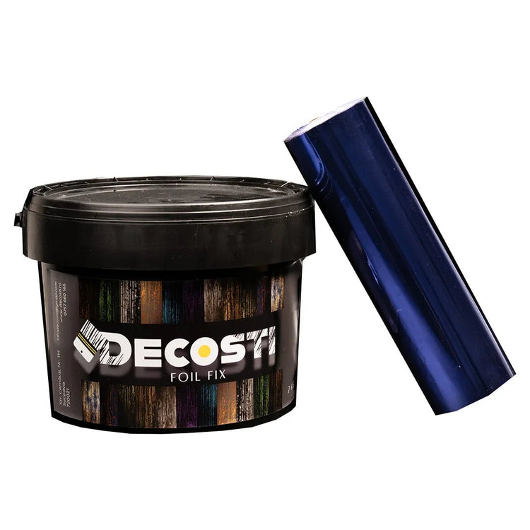 Kit efect decorativ Decosti, folie de transfer (25 mp) diverse culori și 2 kg adeziv profesional - Pictorul Fericit