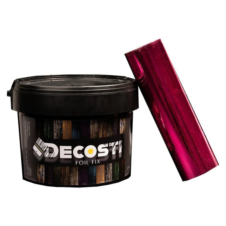 Kit efect decorativ Decosti, folie de transfer (25 mp) diverse culori și 2 kg adeziv profesional - Pictorul Fericit