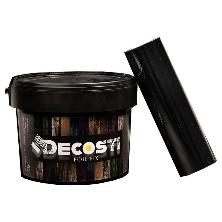 Kit efect decorativ Decosti, folie de transfer (25 mp) diverse culori și 2 kg adeziv profesional - Pictorul Fericit